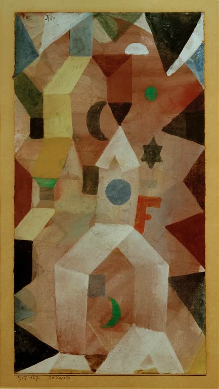 Kunstdruck „Die Kapelle“ von Paul Klee, handgefertigt in Deutschland
