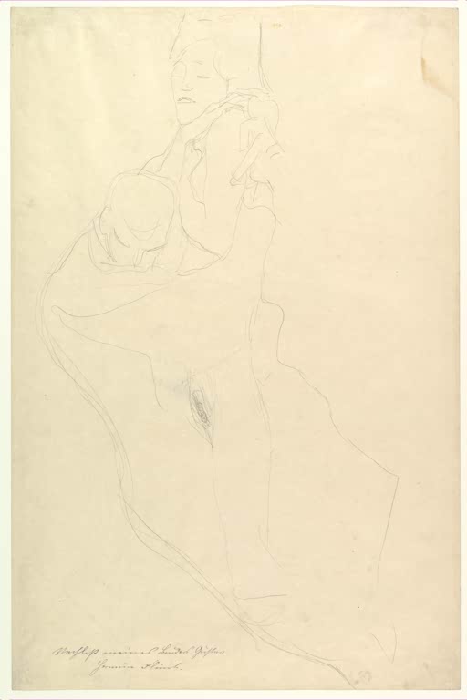 Kunstdruck des Gemäldes „Die Liebenden“ von Gustav Klimt – hochwertige Reproduktion eines symbolistischen Jugendstil-Kunstwerks.