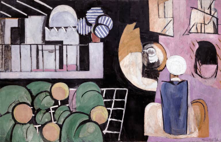 Kunstdruck des Gemäldes „Die Marokkaner“ von Henri Matisse – hochwertiger Kunstdruck, erhältlich als Poster oder auf Leinwand.