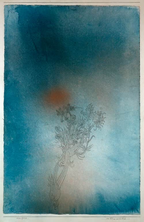 Kunstdruck „Die Pflanze und ihr Feind“ von Paul Klee, handgefertigt in Deutschland