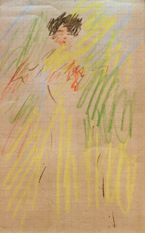 Kunstdruck des Gemäldes „Die Soubrette III“ von August Macke. Hochwertig in Deutschland von Hand gefertigt, erhältlich als Poster oder Leinwand und optional gerahmt.