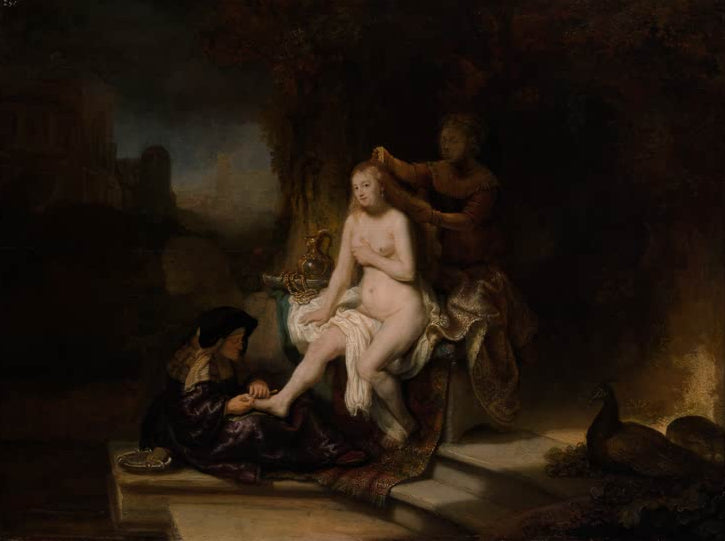 Kunstdruck „Die Toilette der Bathseba“ von Rembrandt van Rijn