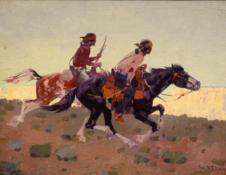 Kunstdruck „Die Verfolgung, Kayenta, Arizona“ von William Robinson Leigh