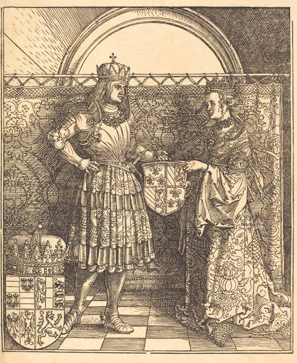 Kunstdruck „Die Verlobung Maximilians mit Maria von Burgund“ von Albrecht Dürer