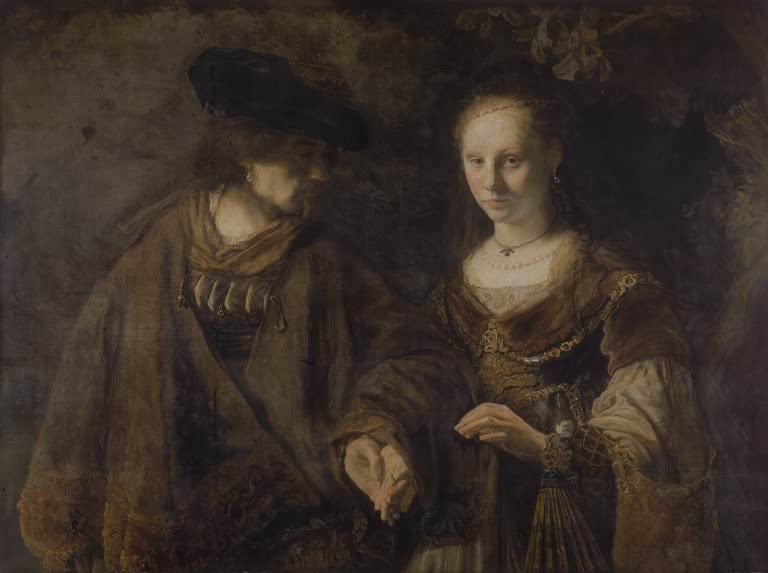 Kunstdruck „Die Verlobung“ von Rembrandt van Rijn