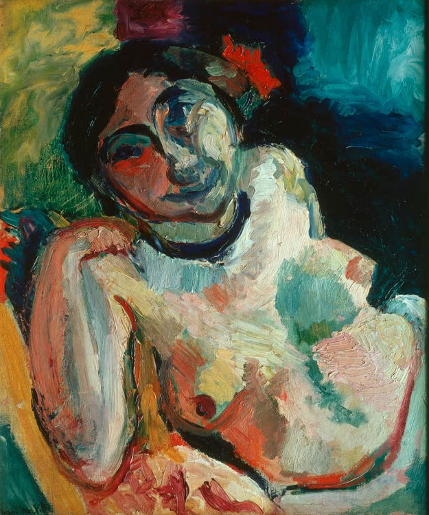 Kunstdruck des Gemäldes Die Zigeunerin von Henri Matisse, handgefertigt in Deutschland als Poster oder Leinwand erhältlich