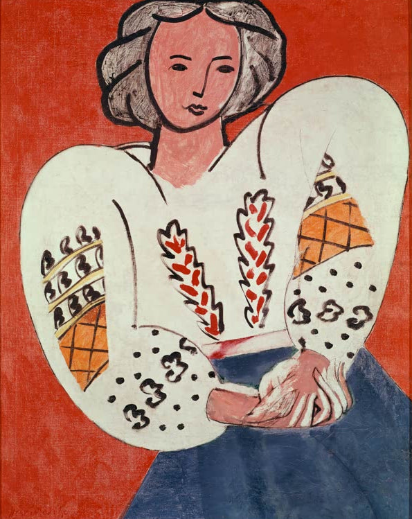 Kunstdruck „Die rumänische Bluse“ von Henri Matisse, handgefertigt in Deutschland