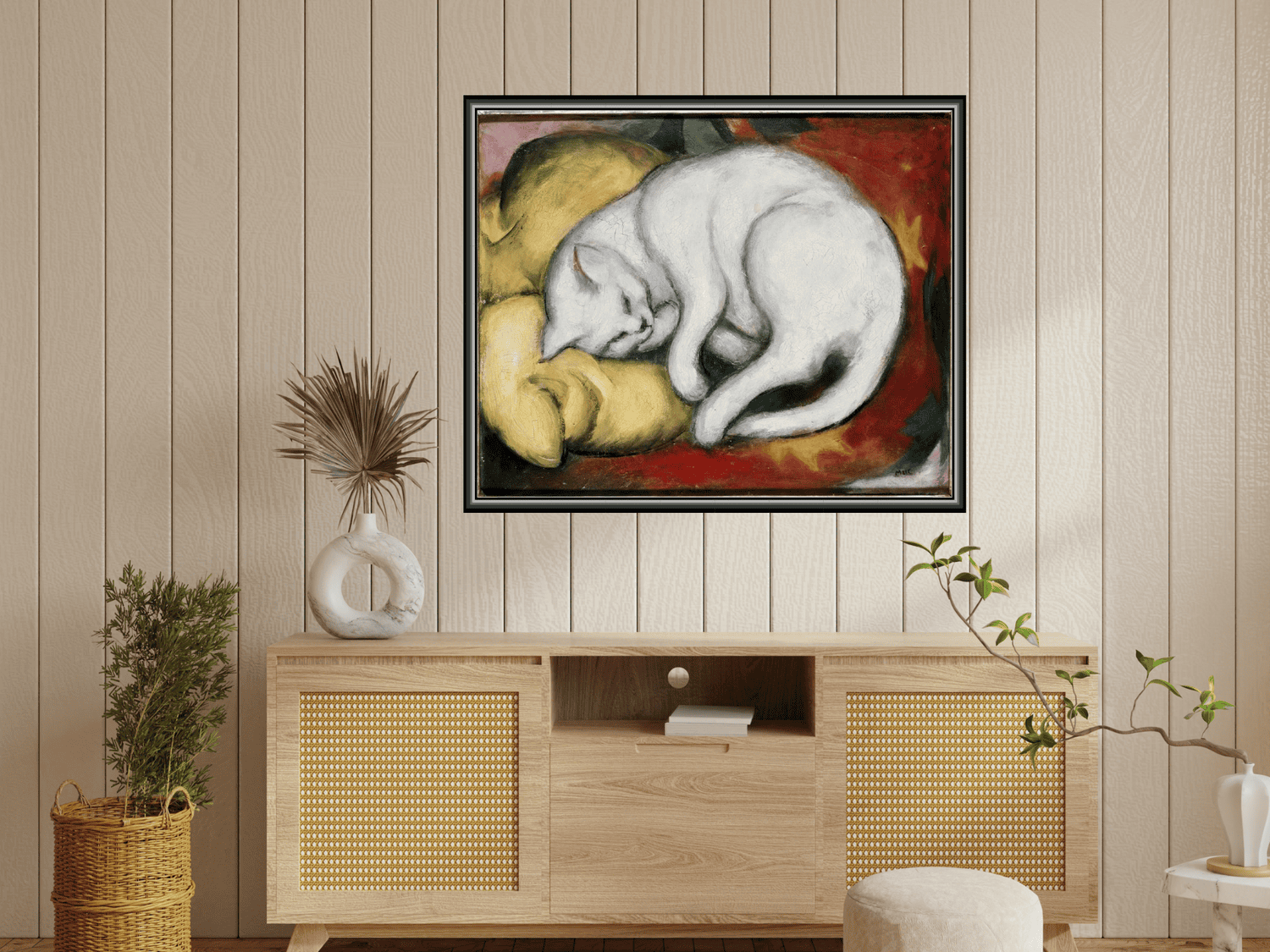 Die weiße Katze | Franz Marc