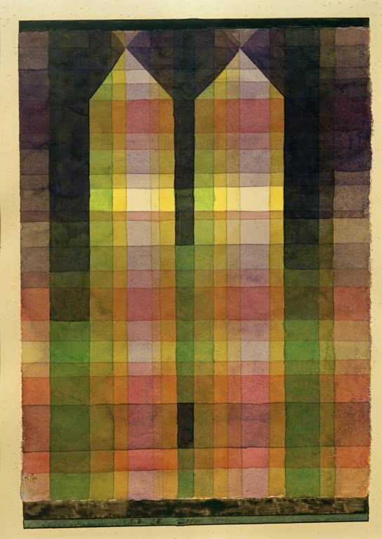 Kunstdruck „Doppelturm“ von Paul Klee, handgefertigt in Deutschland