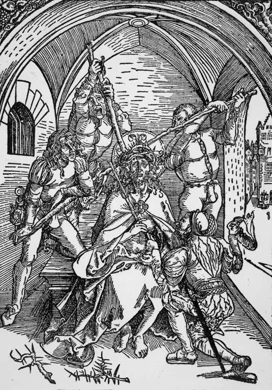 Kunstdruck „Dornenkrönung Christi“ von Albrecht Dürer mit eindrucksvoller Szene der Passion Christi