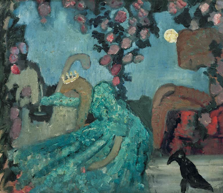 Kunstdruck von „Dornröschen“ von Paula Modersohn-Becker. Märchenhafte Darstellung mit ausdrucksstarker Farbgebung, in Deutschland handgefertigt.