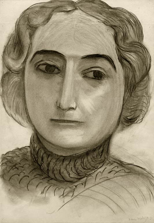 Kunstdruck des Gemäldes „Dr. Claribel Cone“ von Henri Matisse, erhältlich als Poster oder Leinwand, optional gerahmt, in Deutschland von Hand gefertigt.