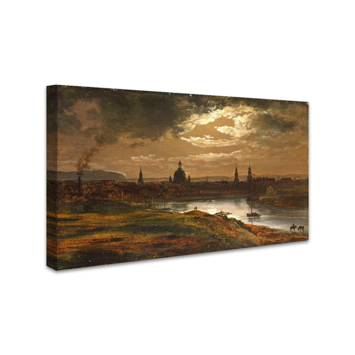 Dresden bei Mondschein | Johan Christian Dahl