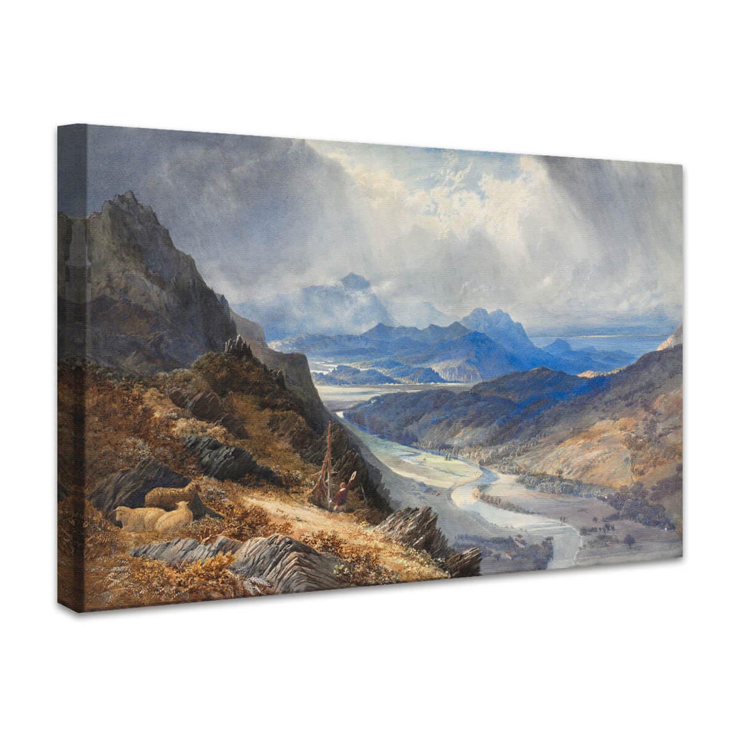 Ein Blick von Moel Cynwich: Blick über das Tal von Afon Mawddach und in Richtung Cader Idris | William Turner