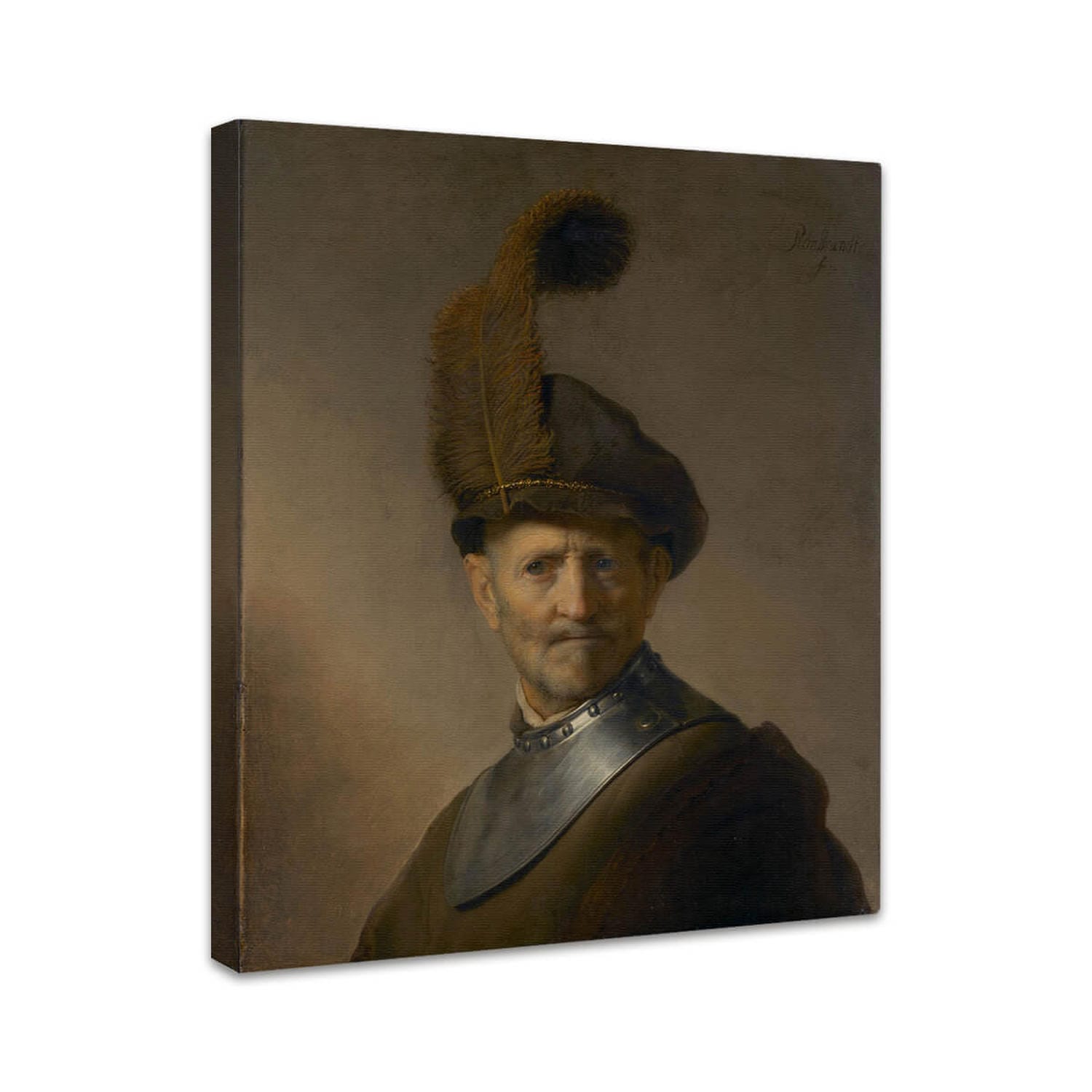 Ein alter Mann in Militäruniform | Rembrandt van Rijn