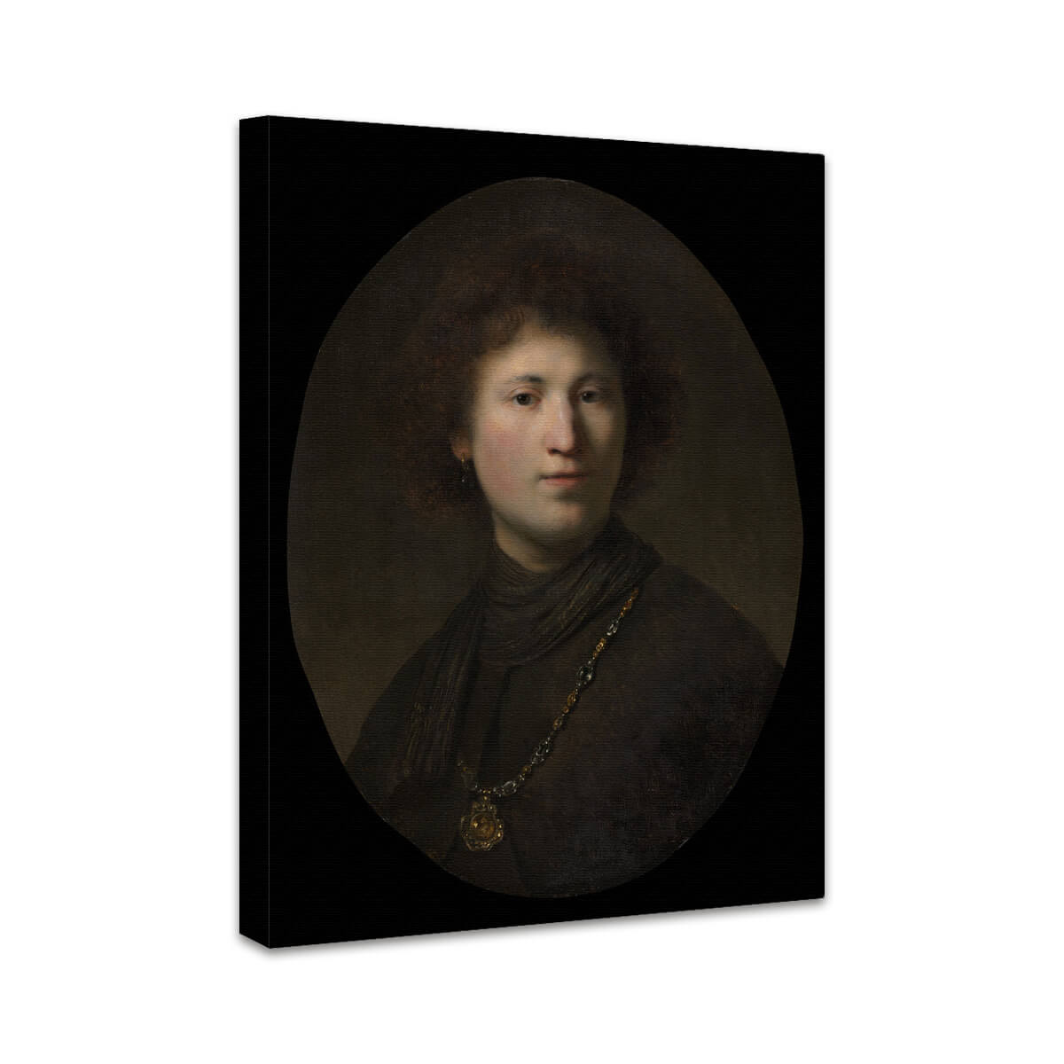 Ein junger Mann mit einer Kette | Rembrandt van Rijn