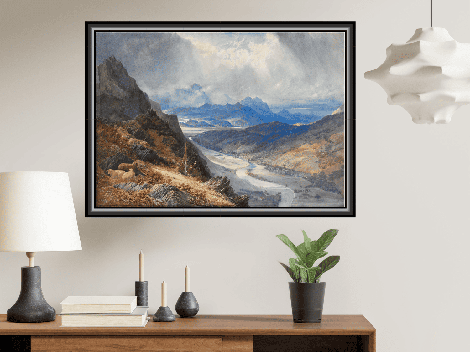 Ein Blick von Moel Cynwich: Blick über das Tal von Afon Mawddach und in Richtung Cader Idris | William Turner