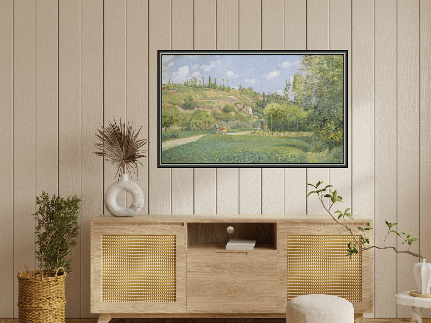 Ein Kuhhirte in Valhermeil, Auvers-sur-Oise | Camille Pissarro