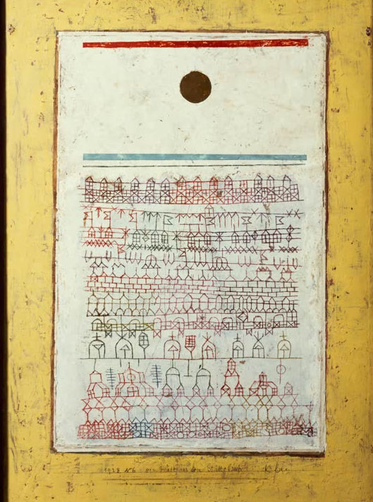Kunstdruck „Ein Blatt aus dem Städtebuch“ von Paul Klee, handgefertigt in Deutschland