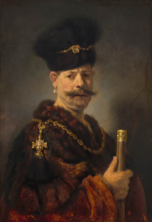 Kunstdruck „Ein polnischer Edelmann“ von Rembrandt van Rijn