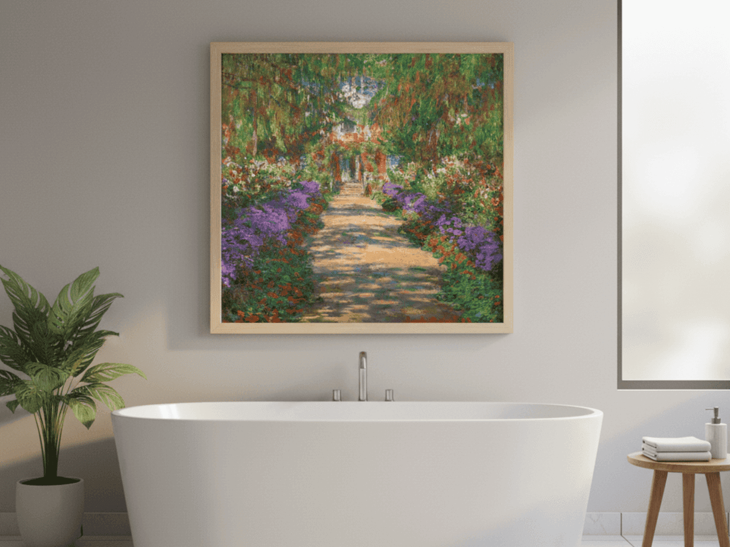 Eine Allee in Monets Garten in Giverny | Claude Monet