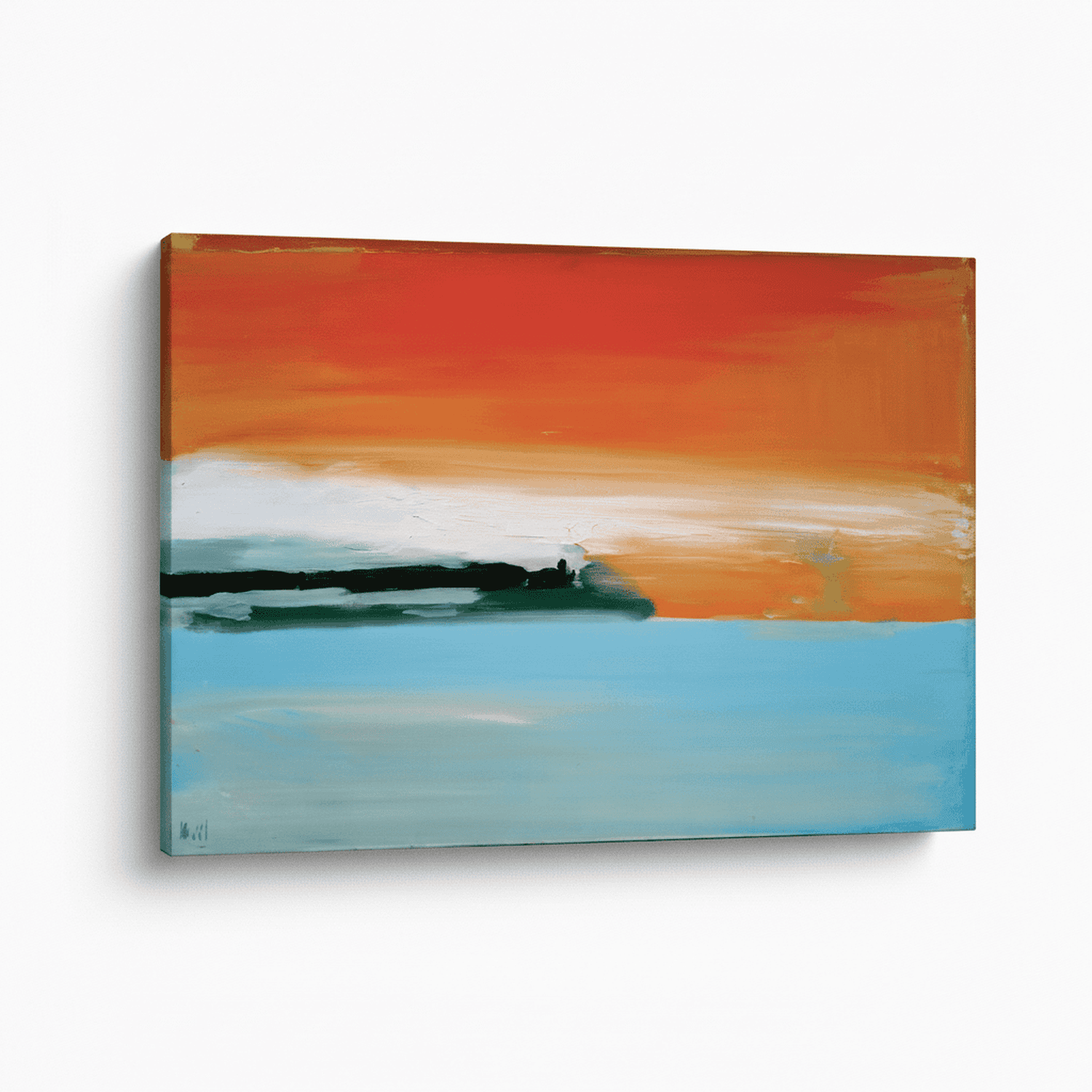 Eisenbahn am Meer, Sonnenuntergang | Nicolas de Staël