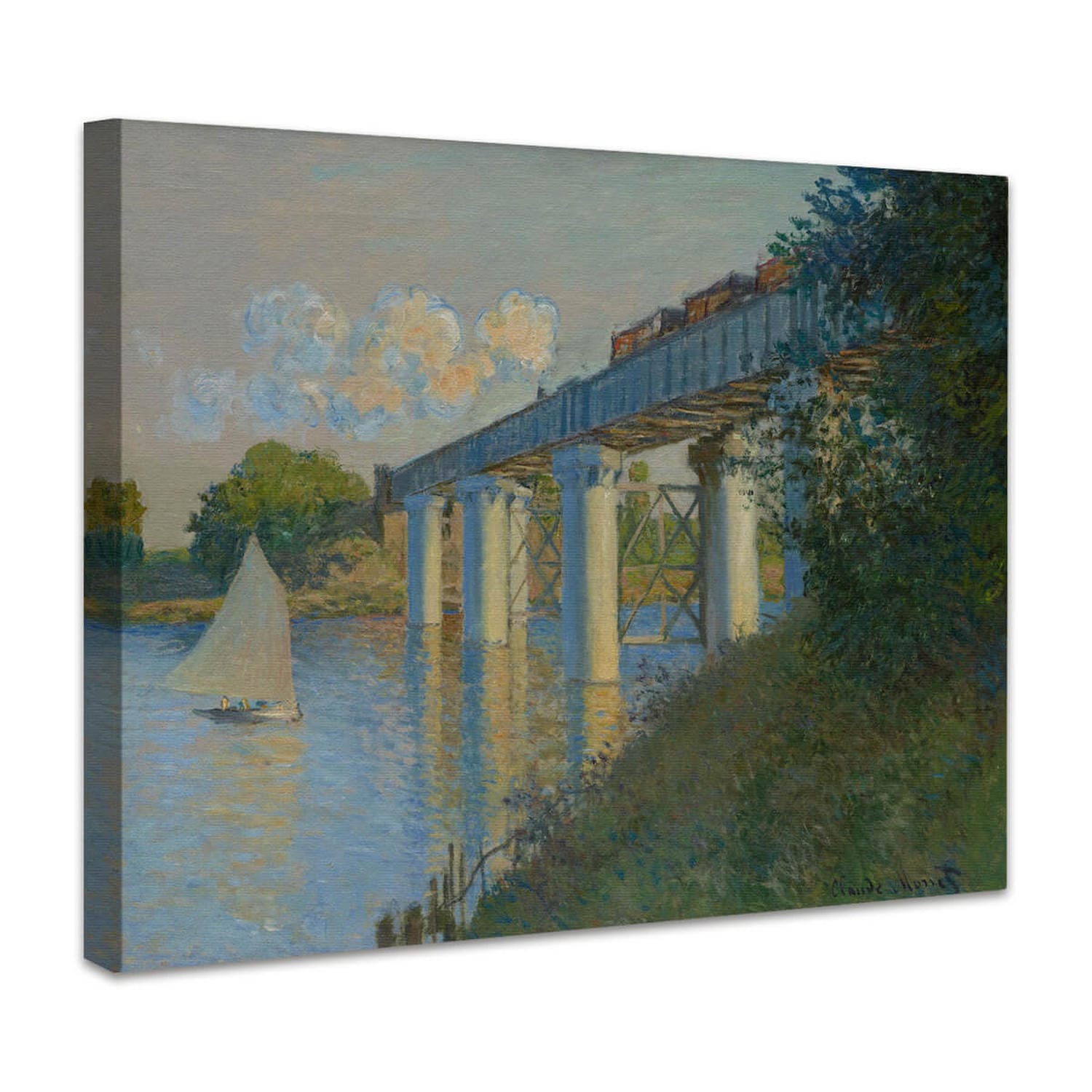 Eisenbahnbrücke, Argenteuil | Claude Monet