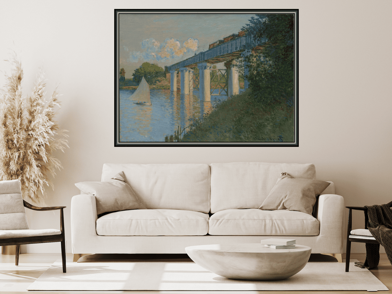 Eisenbahnbrücke, Argenteuil | Claude Monet