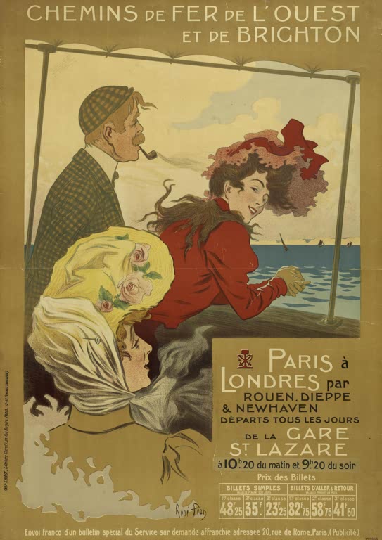 Kunstdruck Eisenbahnen des Westens und von Brighton von René Louis Péan