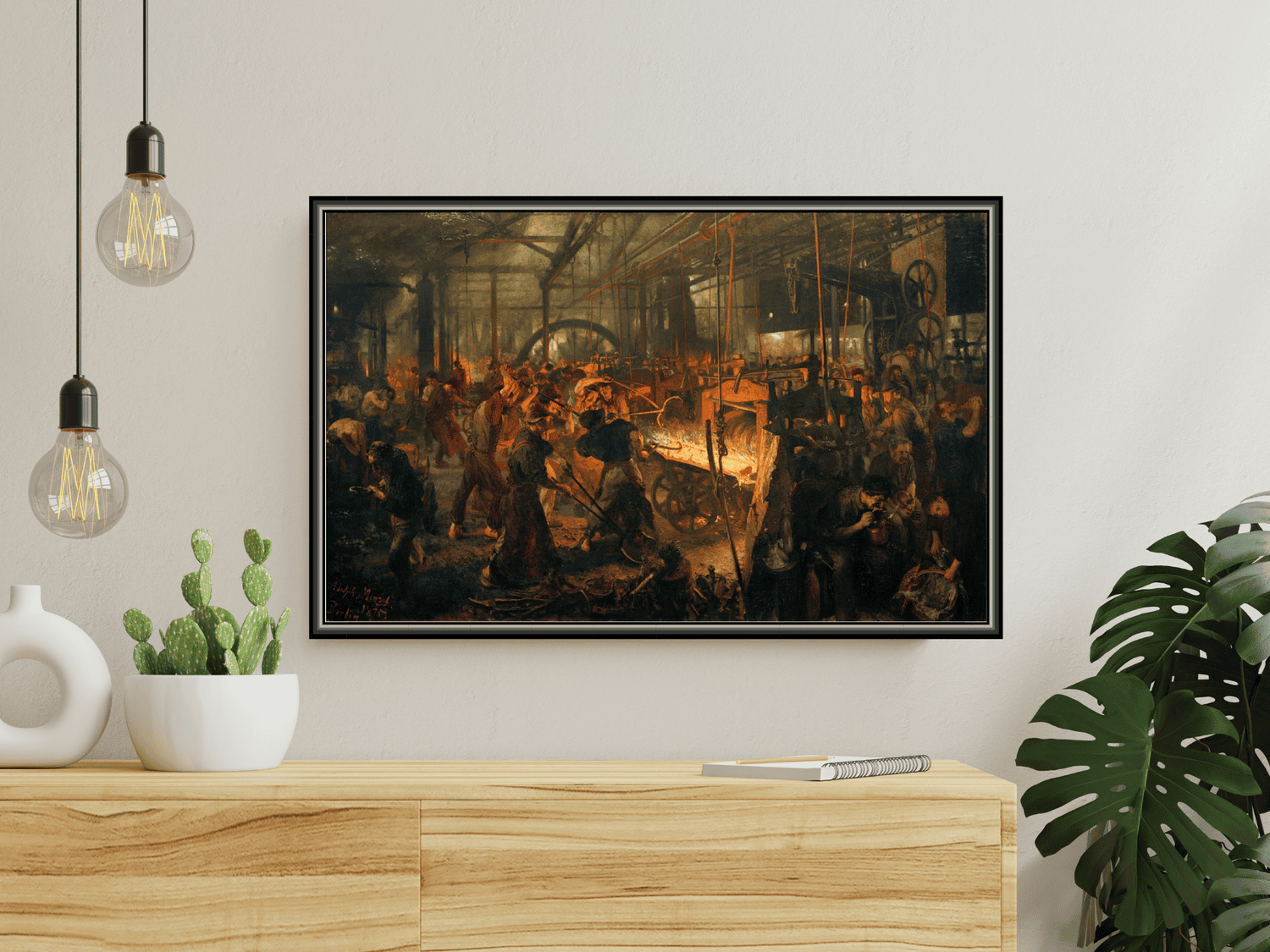 Eisenwalzwerk (Moderne Cyklopen) | Adolph von Menzel