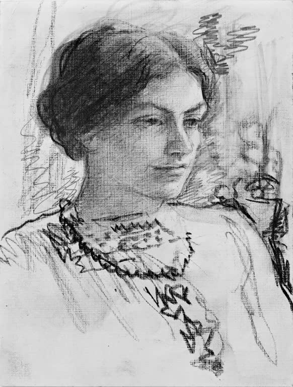 Kunstdruck des Gemäldes „Elisabeth Gerhardt“ von August Macke. Hochwertig in Deutschland von Hand gefertigt, erhältlich als Poster oder Leinwand und optional gerahmt.