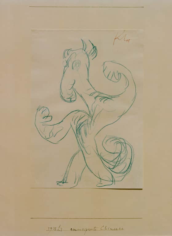 Kunstdruck „Emancipierte Chimaera“ von Paul Klee, handgefertigt in Deutschland
