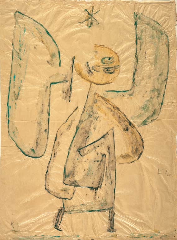 Kunstdruck „Engel vom Stern“ von Paul Klee mit abstrahierter Engelsfigur und ausdrucksstarker Farbgestaltung