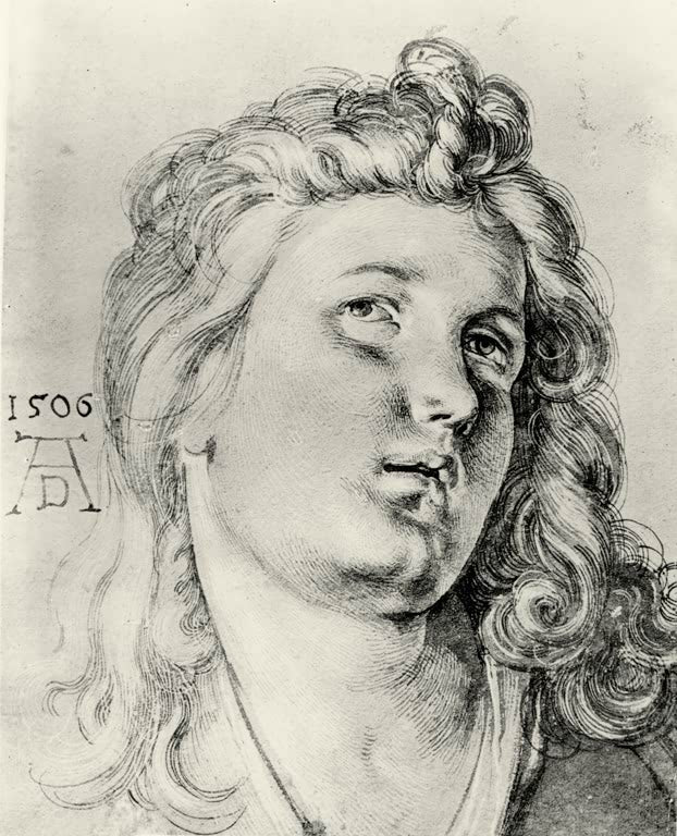 Kunstdruck des Gemäldes „Engelkopf“ von Albrecht Dürer in brillanter Druckqualität. Erhältlich als Poster oder Leinwand, auf Wunsch auch gerahmt.