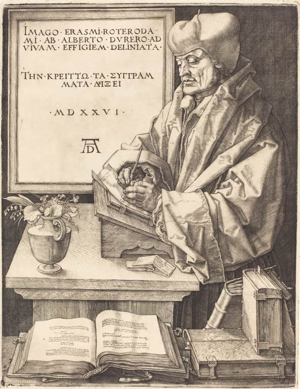 Kunstdruck „Erasmus von Rotterdam“ von Albrecht Dürer