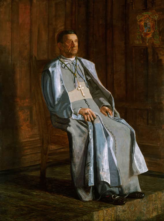 Kunstdruck des Gemäldes Erzbischof Diomede Falconio von Thomas Eakins, handgefertigt in Deutschland