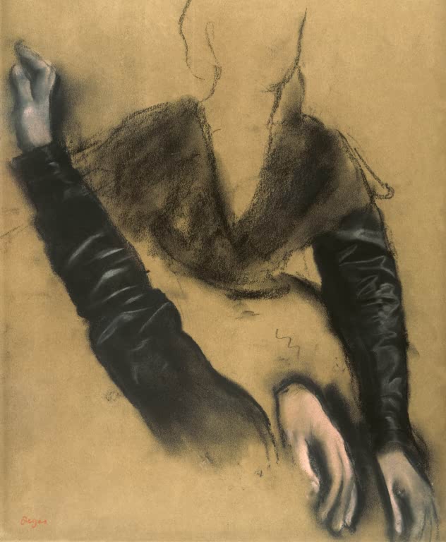 Kunstdruck der Studie Etude pour Madame Camus au piano von Edgar Degas mit der Darstellung von Madame Camus am Klavier.
