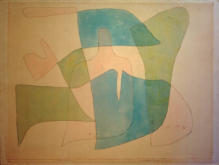 Kunstdruck „Exotischer Klang“ von Paul Klee, handgefertigt in Deutschland