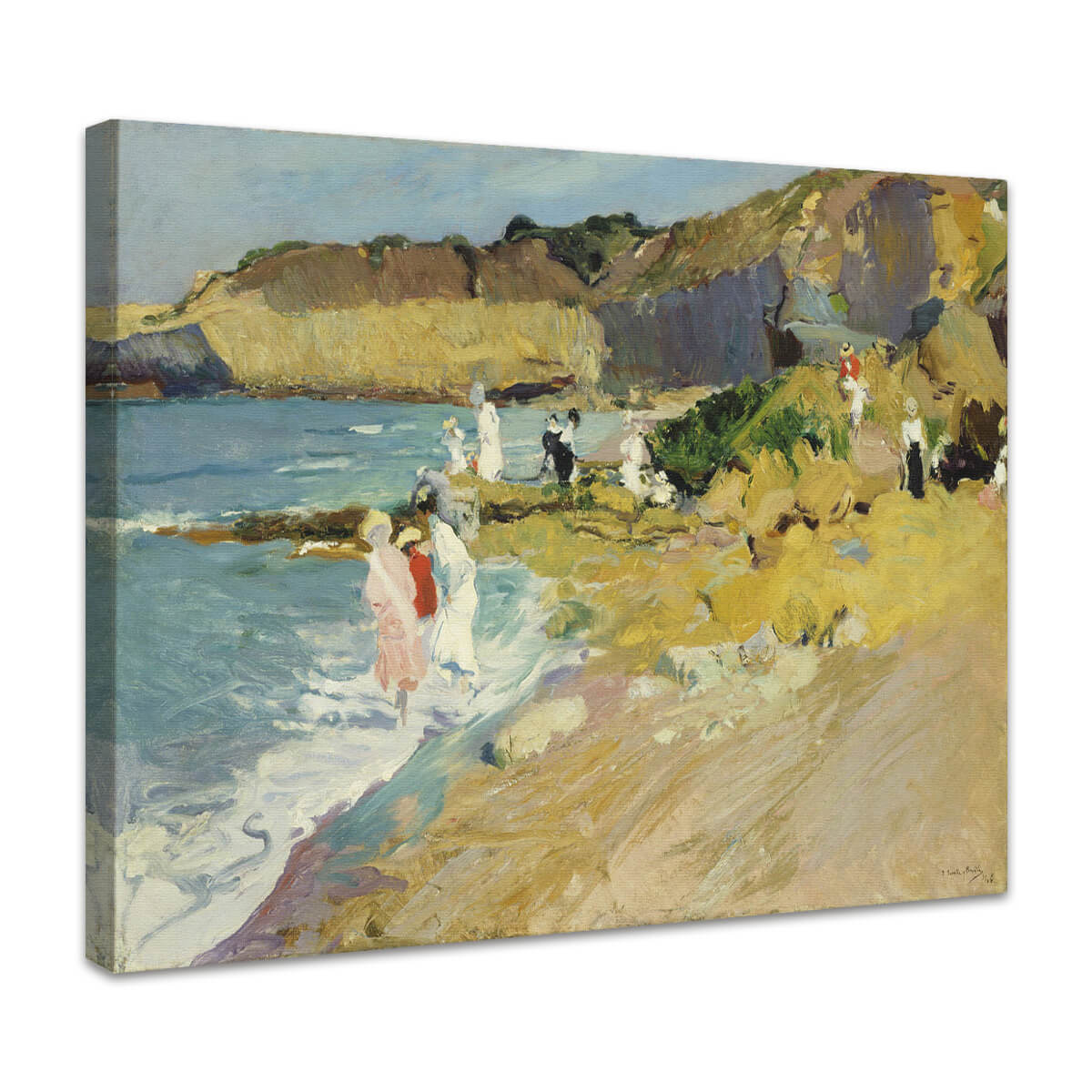 Felsen am Leuchtturm von Biarritz | Joaquin Sorolla