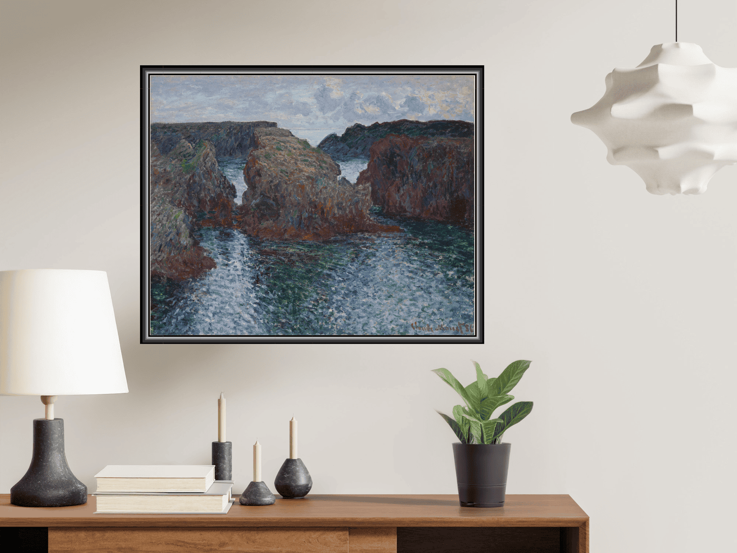 Felsen bei Port-Goulphar, Belle-Île | Claude Monet