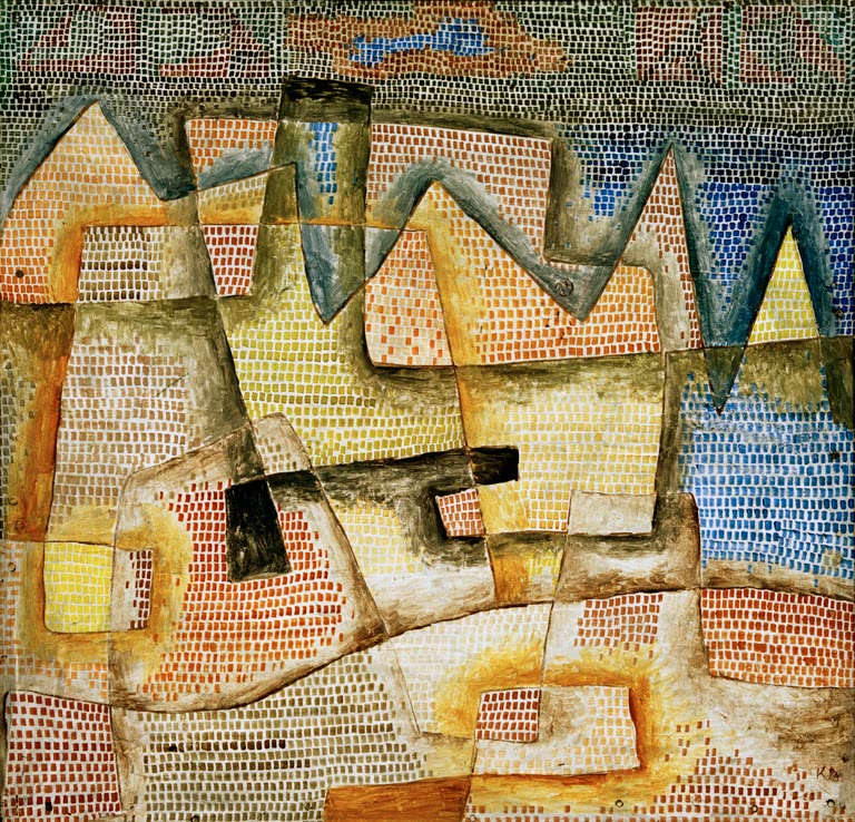 Kunstdruck „Felsige Küste“ von Paul Klee