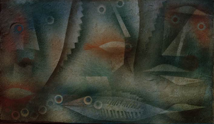 Kunstdruck „Fisch=Leute“ von Paul Klee