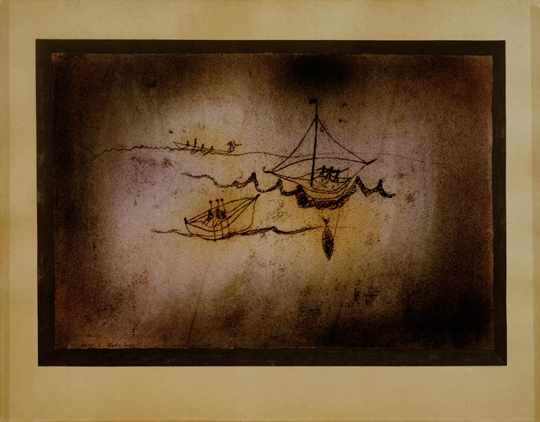 Kunstdruck „Fischerboote“ von Paul Klee, handgefertigt in Deutschland