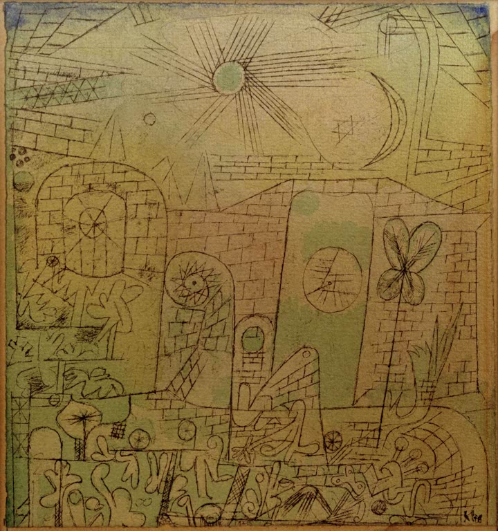 Kunstdruck „Frühlings-Sonne“ von Paul Klee, handgefertigt in Deutschland