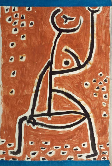 Kunstdruck von „Fräulein vom Sport“ von Paul Klee mit stilisierter Figur und charakteristischen abstrakten Formen.