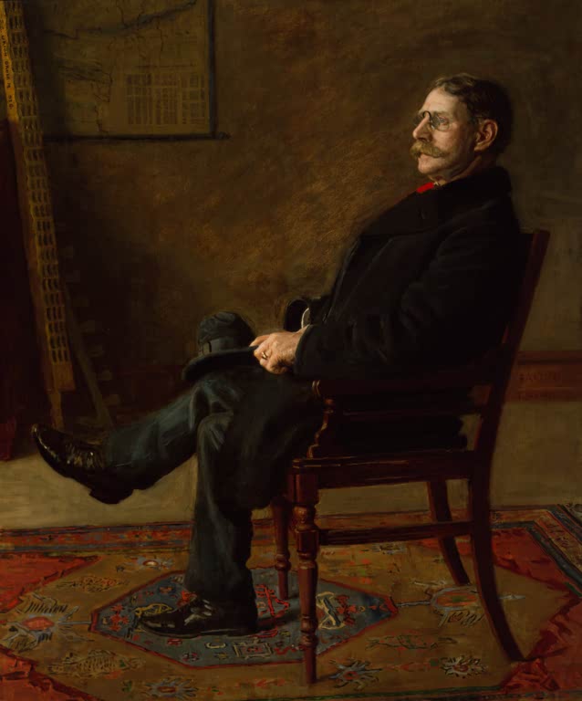Kunstdruck des Gemäldes Frank Jay St. John von Thomas Eakins, handgefertigt in Deutschland