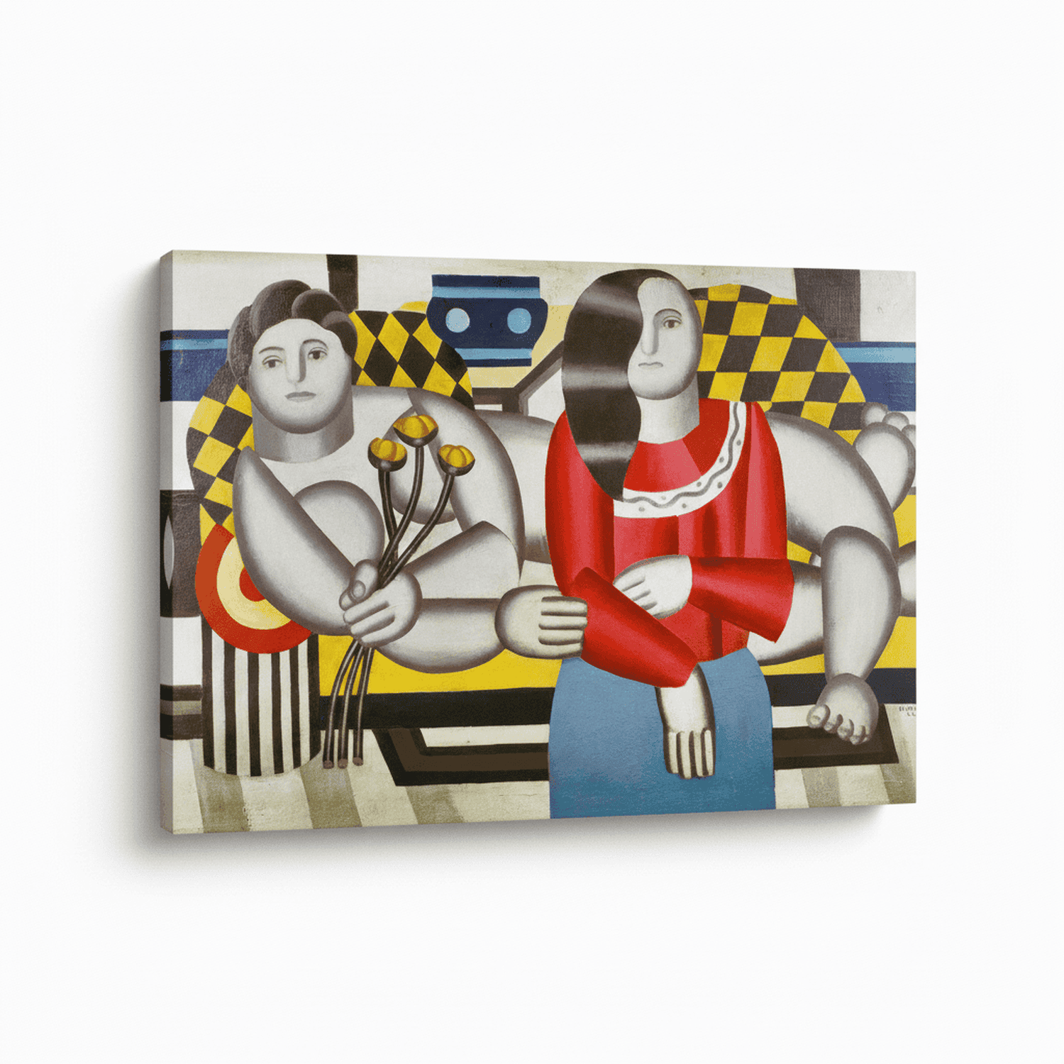 Frau, Blumen haltend | Fernand Léger