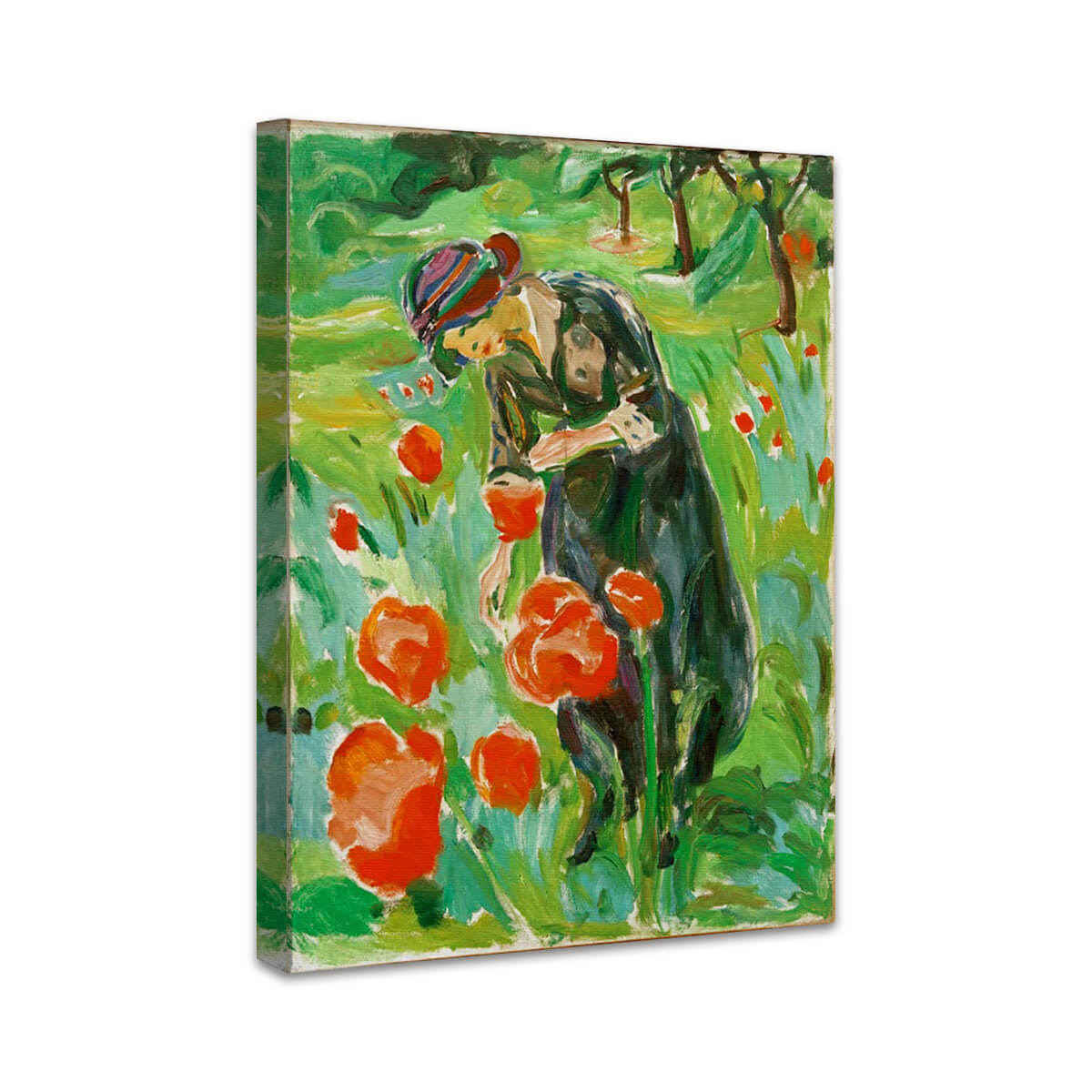 Frau mit Mohnblumen | Edvard Munch