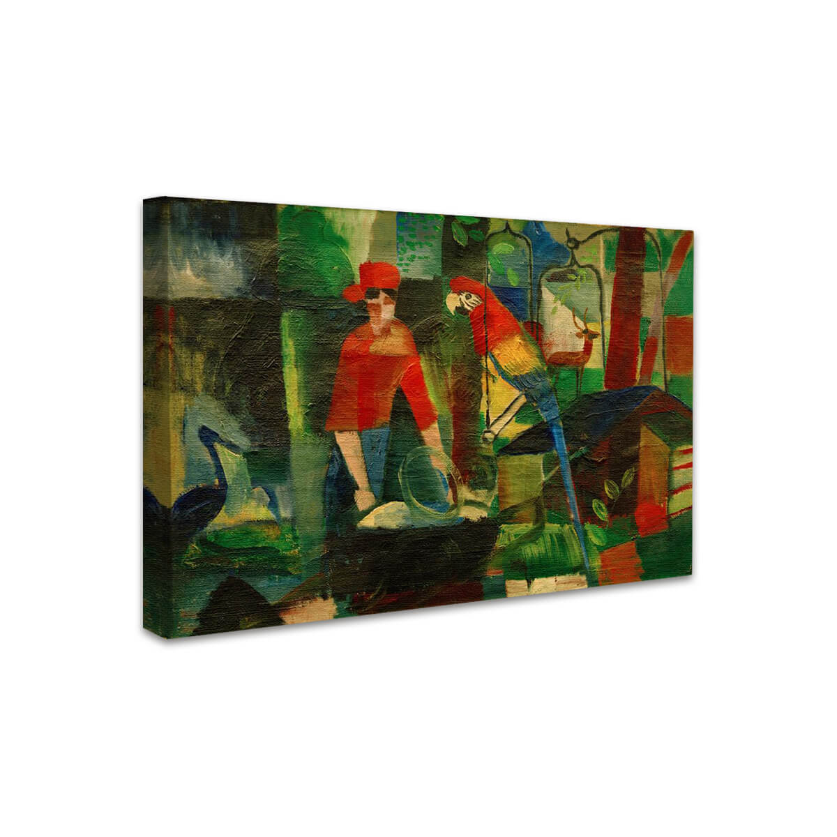 Frau mit Papagei | August Macke