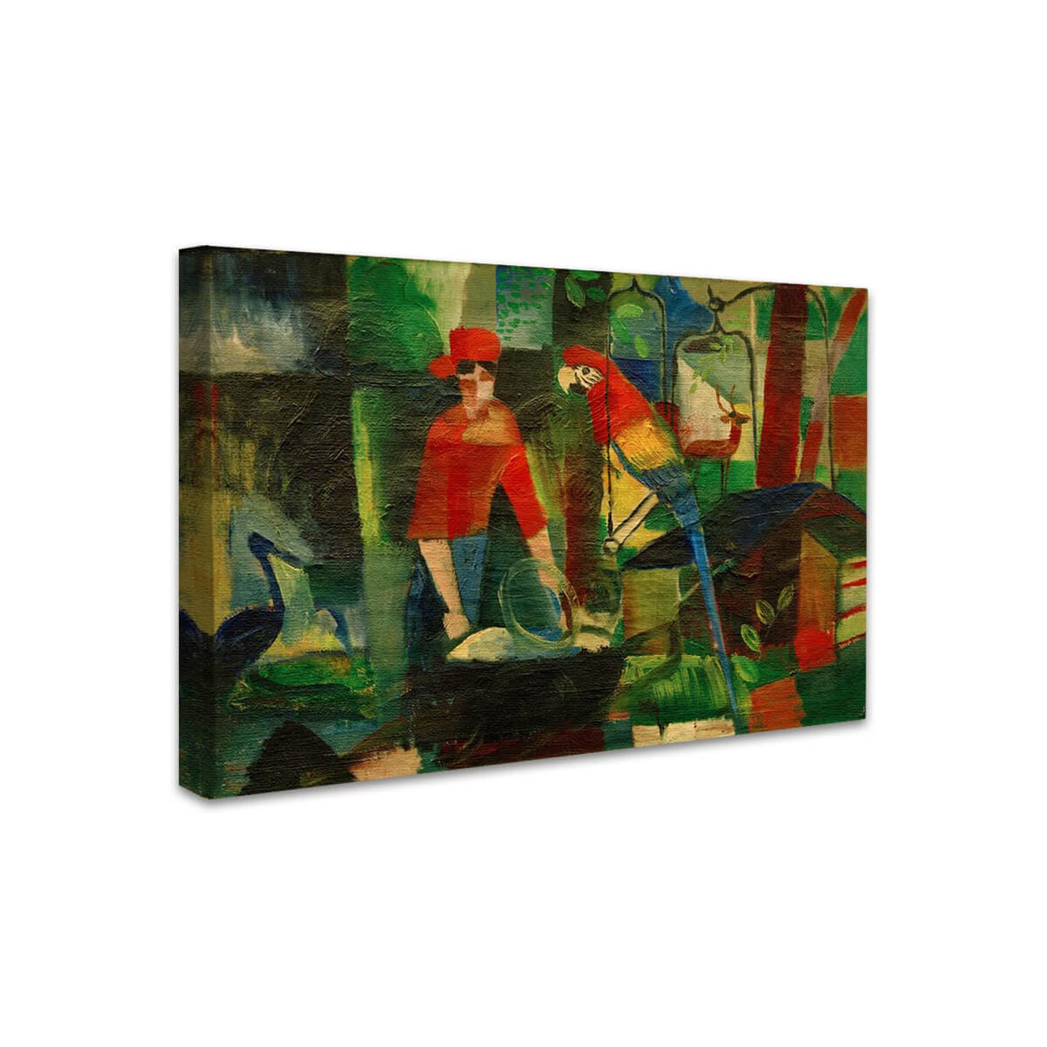 Frau mit Papagei | August Macke